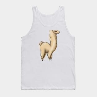 Cute Llama Drawing Tank Top